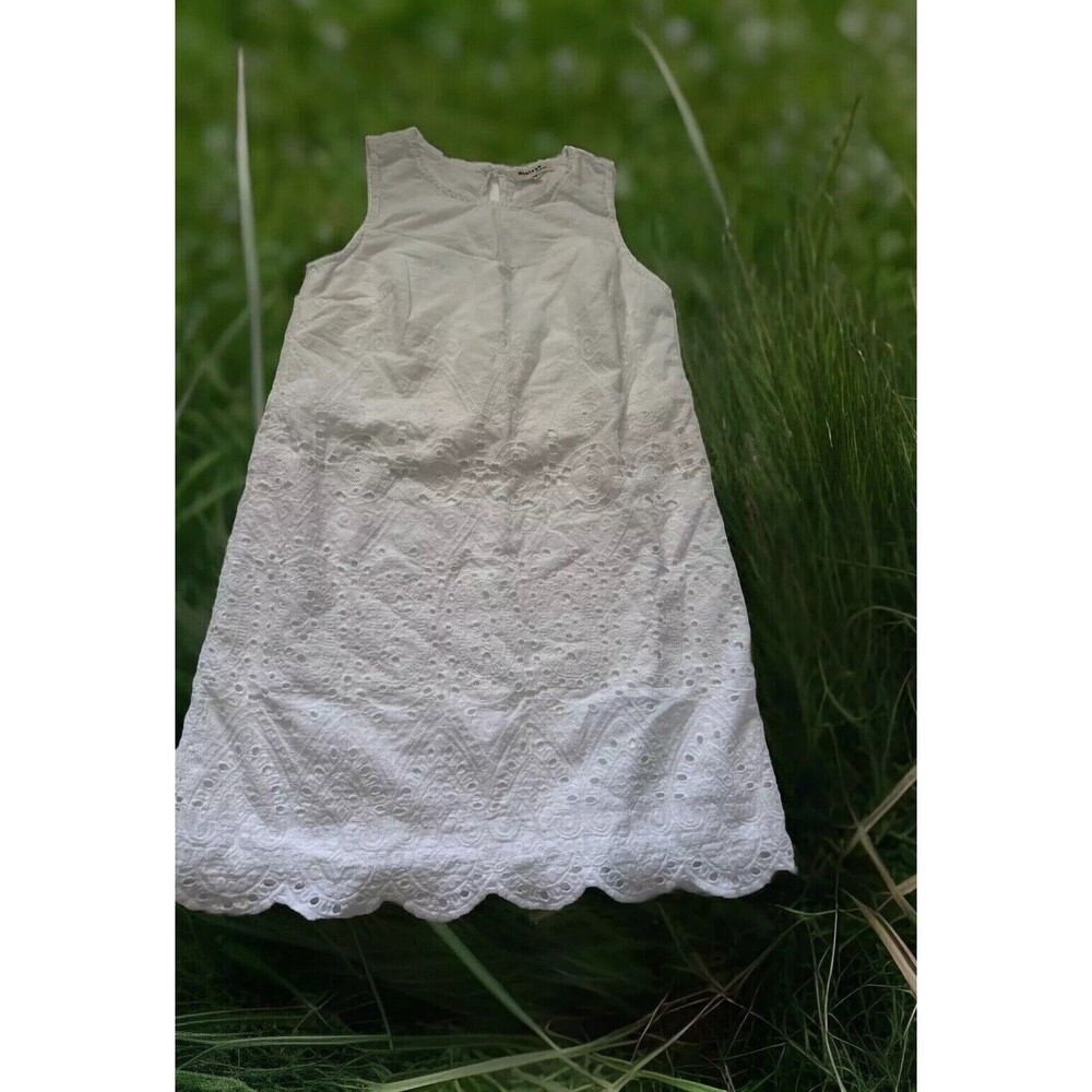 Monteau White‎ Eyelet Fully Lined Dress Size XS